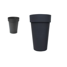 MELROSE VIRÁGCSERÉP ANTRACIT 40CM H65 1DB