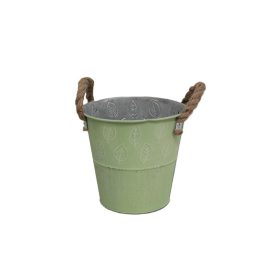   KASPÓ BÁDOG KASPÓ ZÖLD KÖTÉLFÜLŰ 140-B-366 D15X14,3HXD11CM 1DB