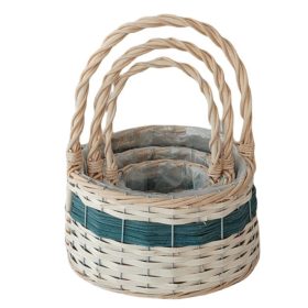   KOSÁR RATTAN FONOTT FÜLES KEREK 54-211-D22XH13/30CM 3DB 1CS
