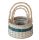 KOSÁR RATTAN FONOTT FÜLES KEREK 54-211-D22XH13/30CM 3DB 1CS