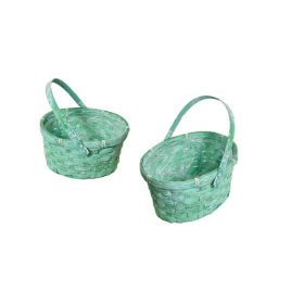   KOSÁR FONOTT ZÖLD OVÁLIS LF 66-25-A/ZÖLD 19X16XH11/21CM 1DB