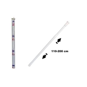   ZUHANYFÜGGÖNYRÚD TELESZKÓP.FEHÉR FÉM MŰANYAG BEVONAT110-200CM ENG-592 1DB