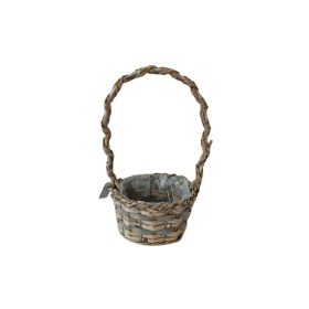 KOSÁR RATTAN FONOTT FÜLES KEREK 54-100-D22XH12/41CM 1DB
