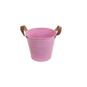 KASPÓ BÁDOG PINK BŐRFÜLES 140-B-22-05 D18/13XH16CM 1DB