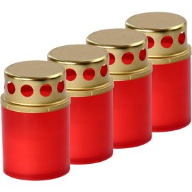 MÉCSES MŰANYAG PIROS LA BDP 7CM 25G 1DB