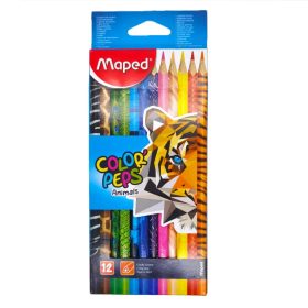  MAPED COLOR PEPS ANIMAL SZÍNESCERUZA HÁROMSZÖGLETŰ 12SZÍN 1CS