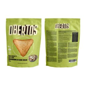   OBERTOS BÚZA-ROZSKENYÉR HÁROMSZÖGEK TEJFÖLÖS-GOMBÁS 100G