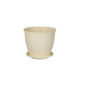 CSERÉP+ALÁTÉT RATTAN KRÉM 9L 1DB