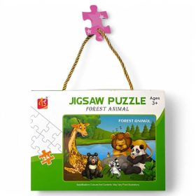 PUZZLE VADÁLLATOK 24DB-OS 19X15CM KR7736 1DB