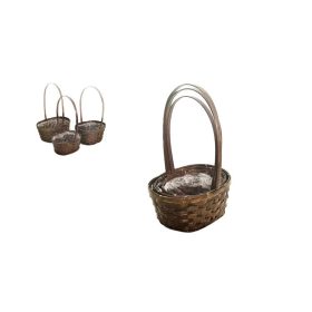   FLORENTIN BAMBUSZ OVÁL BARNA  S/3 47-471/24X20X11CM/36CM 1DB