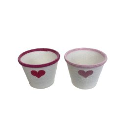   PAPÍRKASPÓ EGYSZÍNŰ SZÍV D13 9-13/FEHÉR D13XH11,5CM 1DB