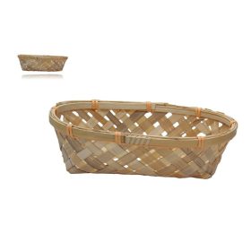 KOSÁR BAMBUSZ NATÚR OVÁL TEXAS 8-2402 20X12X5CM 1DB