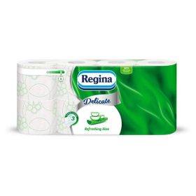 REGINA DELICATE WC PAPÍR REFRESHING ALOE 3RÉTEGŰ 8 TEK