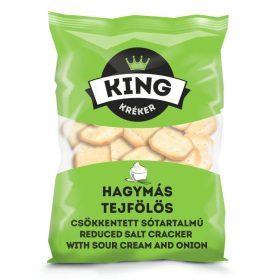   KING KRÉKER CSÖKKENTETT SÓTARTALMÚ HAGYMÁS-TEJFÖLÖS 100G