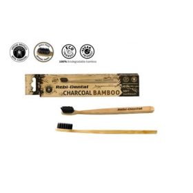 REBI-DENTAL BAMBOO FOGKEFE SOFT FEKETE 1DB