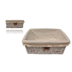 LÁDA VESSZŐ FEHÉR 39,5X26X16,5CM 68-62/M 1DB
