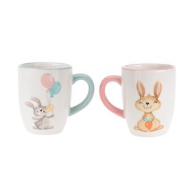 (HÚSV) HÚSVÉTI BÖGRE PORCELÁN NYUSZIS 1DB