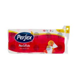 PERFEX PURE WHITE WC PAPÍR 3RÉTEG 10TEK
