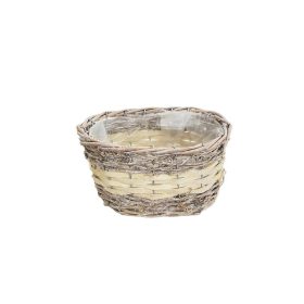 KASPÓ VESSZŐ OVÁL NATÚR 90-22-41/FEHÉR 20X13X11CM 1DB