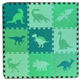 PUZZLE SZŐNYEG DÍNÓS 9LAP 30X30CM KR2256 1CS