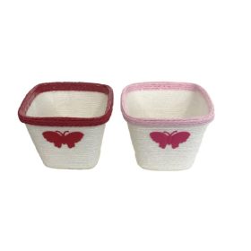   PAPÍRKASPÓ KOCKA SZÍNES PEREM 9-21/MIX - 12X12XH9cm 10/240 1DB