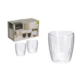 POHÁR ÜVEG DUPLAFALÚ KÁVÉS/TEÁS 125ML CD1200270 2DB