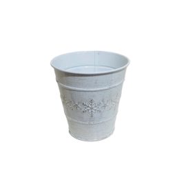 KASPÓ BÁDOG FEHÉR HÓPIHE 140-B-108 D11XH11CM 1DB