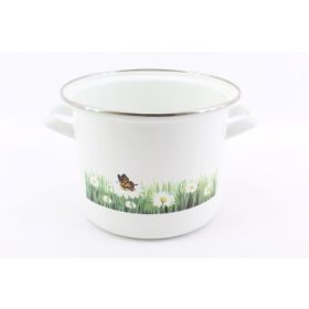 FAZÉK ZOMÁNCOZOTT INOX DEKOROS PEREMES 18CM 3,1L 1DB