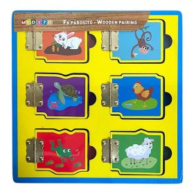 PÁROSÍTÓ JÁTÉK FA ÁLLATOS MÁGNESES 23X23CM FA5787 1DB