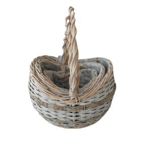   KOSÁR RATTAN FONOTT FÜLES KEREK 54-205-D25XH13/18/33CM 3DB 1CS