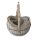 KOSÁR RATTAN FONOTT FÜLES KEREK 54-205-D25XH13/18/33CM 3DB 1CS