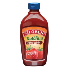 GLOBUS KETCHUP EXTRA CSÍPŐS FLAKONOS 485G