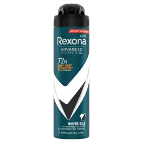   REXONA MEN ADVANCED PROTECTION DEO SPRAY INVISIBLE BLACK&WHITE 150ML