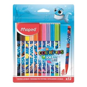   MAPED COLOR PEPS OCEAN LIFE FILCTOLL KIMOSHATÓ 2MM 12SZÍN IMA845701 1CS