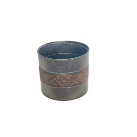   KASPÓ BÁDOG HENGER RÉZ BETÉTES 232-B-46/XL D21,5XH19CM 1DB