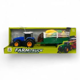 TRAKTOR PÓTKOCSIVAL ELEMES 3SZÍN 35X11CM JA0604 1DB